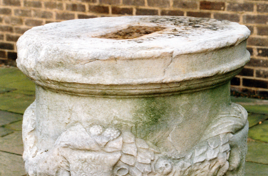 Altar from Delos (detail of top surface) Photograph by David Hill, taken at Bretton Hall, July 1993
