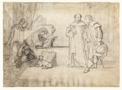 John Sell Cotman Figure composition: An artist receiving visitors in his studio, c.1833 Graphite on white, textured, wove paper, watermarked 'B E & S 1828', 257 x 347 mm Leeds City Art Gallery, Sydney Kitson Bequest, LEEAG. 1949.0009.0681 Image courtesy of Leeds Art Gallery To see this image in the Leeds online catalogue, click on the following link, and use your browser’s ‘back’ button to return to this page: https://cotmania.org/works-of-art/44025
